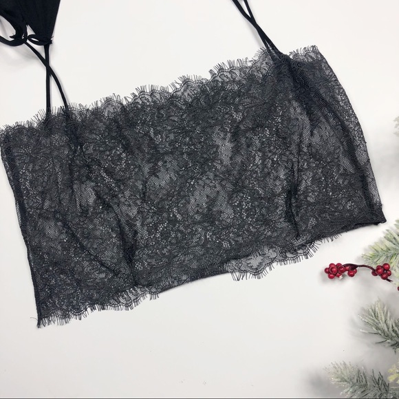 Free People Deep V Bandeau Cami M black - Picture 3 of 4